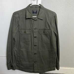 Abercrombie & Fitch Military Green Shirt Jacket
